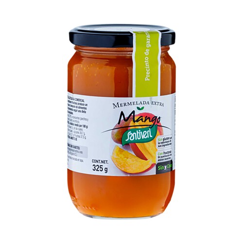 SANTIVERI Mermelada de mango con fructosa SANTIVERI 325 g.