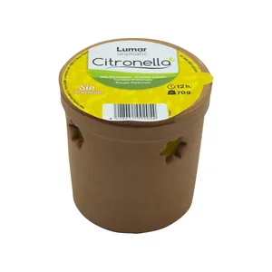 LUMAR Vela perfumada antimosquitos con citronela