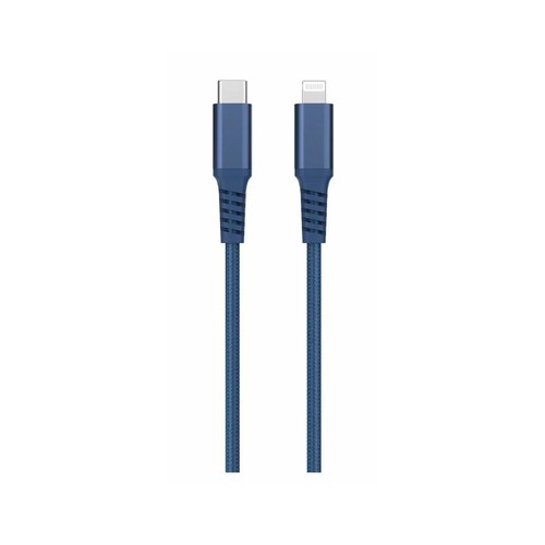 Cable USB C a USB lightning QILIVE 600183179 , longitud 1,2 metros, color azul