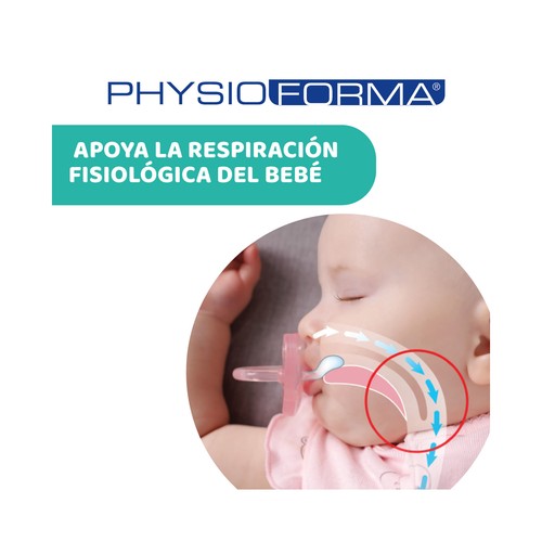CHICCO Physio soft Chupetes de silicona con tetinas anatómicas, para bebés de 6 a 16 meses  2 uds.
