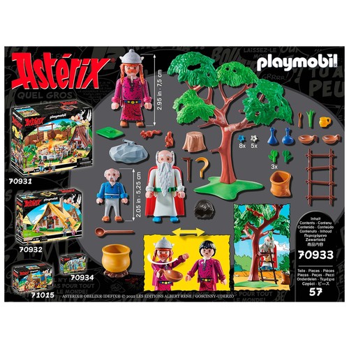 Playset Astérix: Panorámix con el caldero de la Poción Mágica  PLAYMOBIL Asterix 70933.