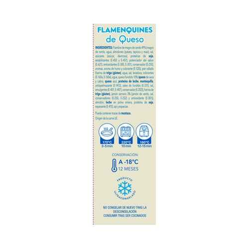 LEDUAN Flamenquines rellenos de queso 260 g.