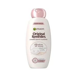 ORIGINAL REMEDIES Champú calmante y nutritivo, para todo tipo de cabello, incluso el sensible ORIGINAL REMEDIES Délicatesse de Garnier 600 ml.