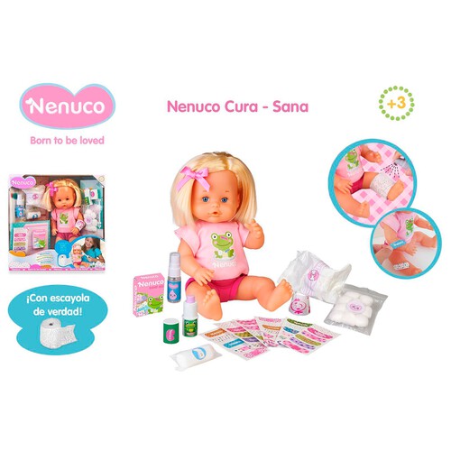 Muñeco bebé Nenuco Cura-Sana con accesorios, NENUCO.