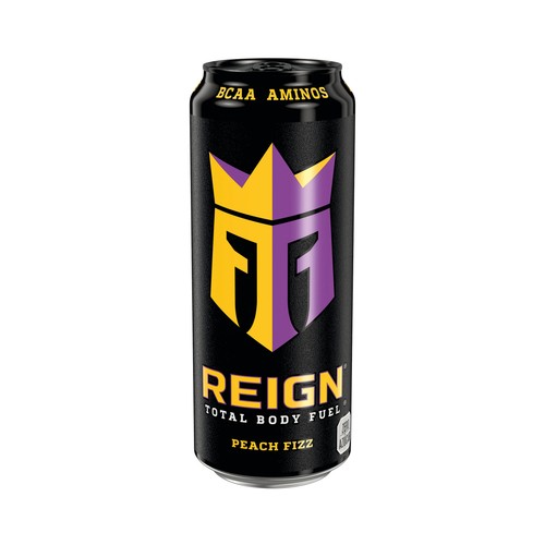 REIGN Bebida deportiva peach fizz lata de 500 ml.