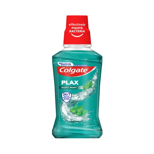 COLGATE Plax Enjuague bucal de uso diaro sin alcohol y con CPC, 250 ml.