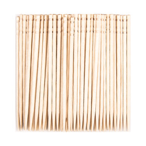 Paquete de 100 palillos redondos de madera, ACTUEL.