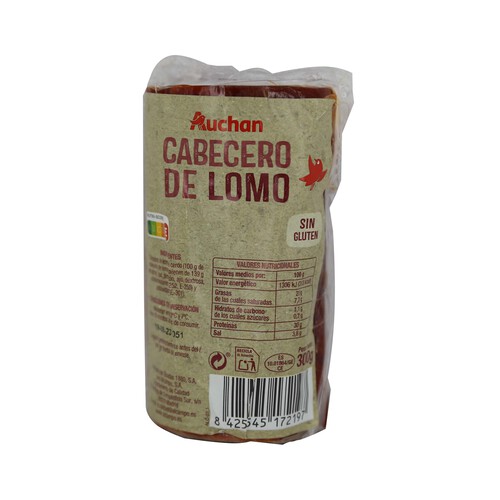 AUCHAN Cabecero de lomo embuchado en tacos 300 g. Producto Alcampo