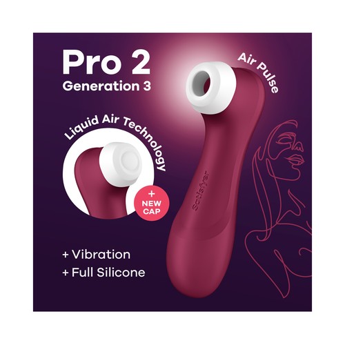 SATISFYER Estimulador de clítoris sin contacto directo, a través de ondas de presión SATISFYER Pro 2 Generation 3.