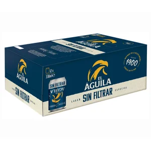 EL ÁGUILA Cerveza sin filtrar lata pack 12 uds. x 33 cl.