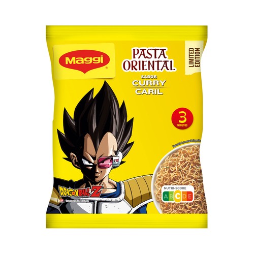 MAGGI Pasta oriental (fideos instantáneos) sabor curry sobre 72 g