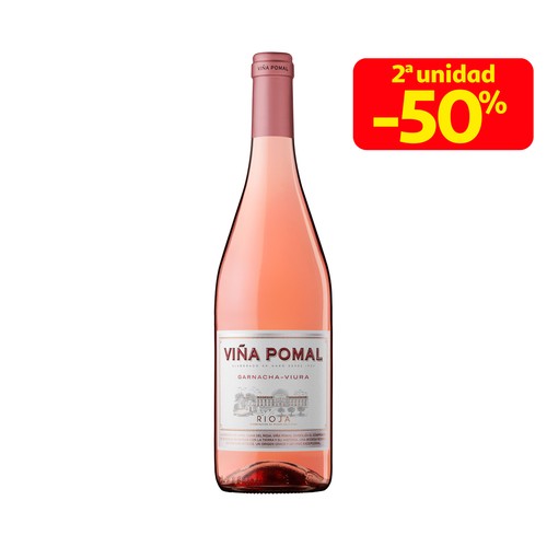 VIÑA POMAL  Vino rosado con D.O. Ca. Rioja VIÑA POMAL botella de 75 cl.