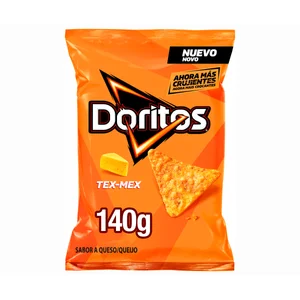 DORITOS Nachos de maíz con sabor a queso Tex Mex bolsa de 140 g.