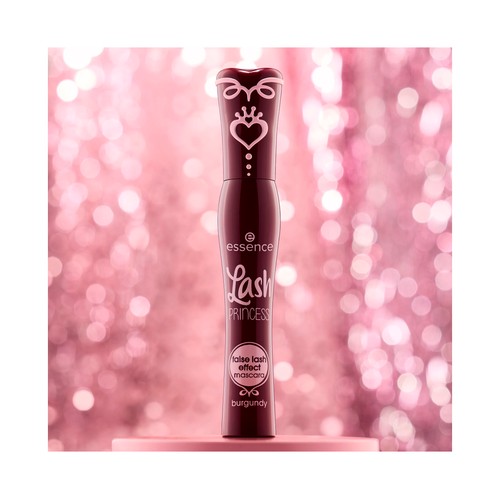 ESSENCE Lash princess tono burdeos Máscara de pestañas efecto pestañas postizas.