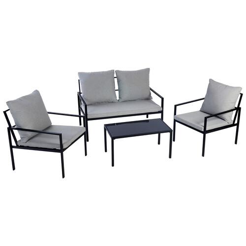 Conjunto jardín de sofá, 2 sillas y mesa, GARDENSTAR ALCAMPO. Alcampo