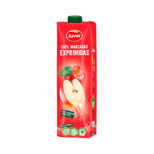 JUVER Zumo de manzana exprimido 1 L.