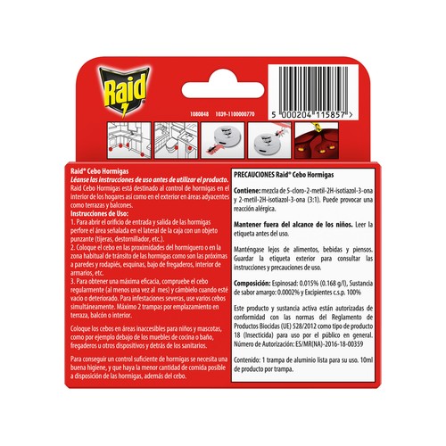 RAID Cebo de hormigas 1und