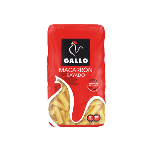 GALLO Pasta macarrón rayado GALLO paquete de 450 g.