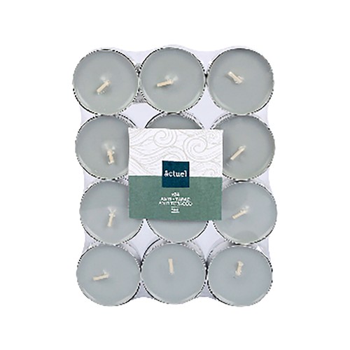 Set de 24 tealights, velas pequeñas, anti tabaco, ALCAMPO.