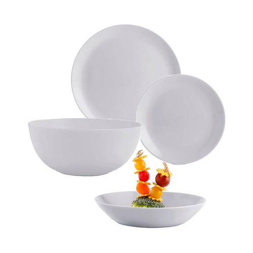 Ensaladera vidrio opal gris 21cm diwali granit. LUMINARC
