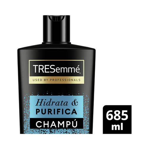TRESEMMÉ Hidrata & purifica Champú con ácido Hialurónico y arcilla blanca, para cabellos grasos 685 ml.