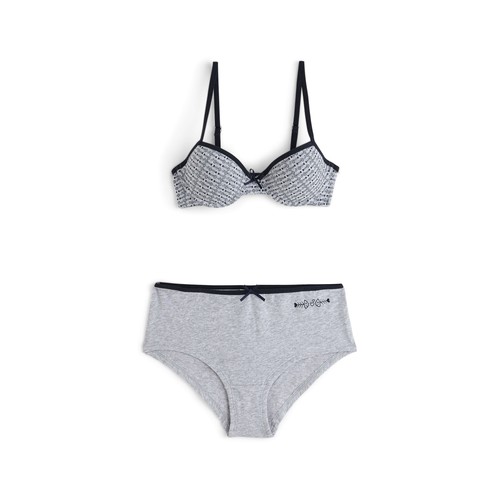 Conjuto de sujetedor y braga para niña IN EXTENSO, talla 14.