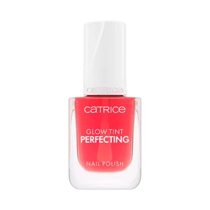 CATRICE Glow tint tono 010 Soft blush, rojo transparente Esmalte de uñas acabado brillante.