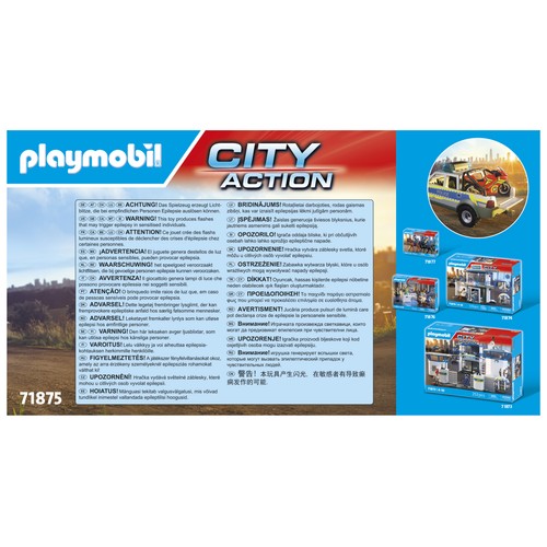 PLAYMOBIL City Action 71875 Pick Up Persecución Policial 39 Piezas +4 Años
