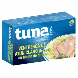 TUNAPESCA Trozos de ventresca en aceite de girasol 72 gr.
