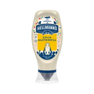 HELLMANN"S Salsa Mayonesa formato bote bocabajo, 430 ml.
