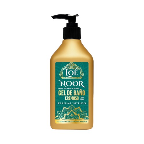 LOÉ Noor Gel cremoso para baño o ducha con perfume intenso 500 ml.