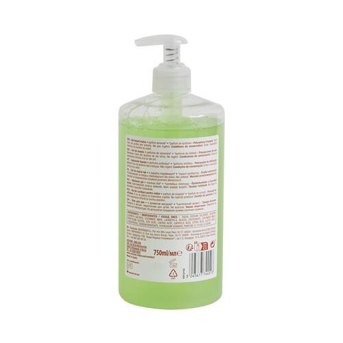 PRODUCTO ECONÓMICO ALCAMPO Jabón líquido de manos con perfume de almendras PRODUCTO ECONÓMICO ALCAMPO 750 ml.