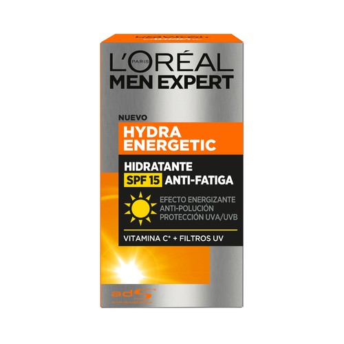 L"ORÉAL Crema facial hidratante y con efecto anti-fatiga L´ORÉAL Men expert hydra energetic 50 ml.