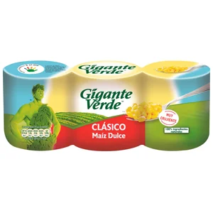 GIGANTE VERDE Maíz dulce 3 uds. 160 g.