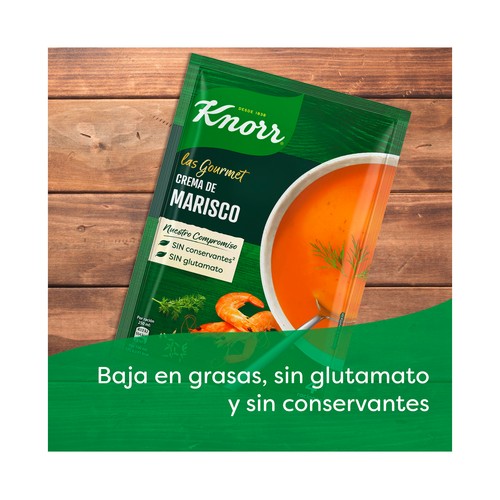 KNORR Crema de marisco gourmet con un toque de eneldo 72 g.