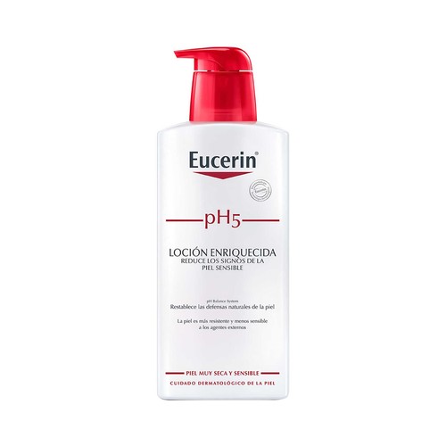 EUCERIN Loción corporal enriquecida, para piel muy seca y sensible EUCERIN pH5 400 ml.