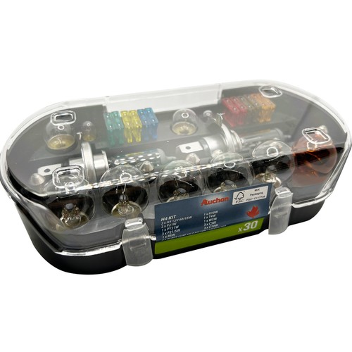 Set de 30 piezas de iluminación para el coche H4 55W, AUCHAN.
