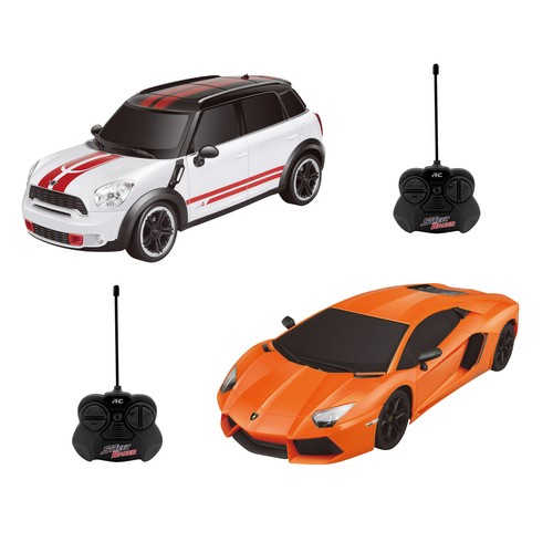 Coche deportivo radiocontrol Black edition con cristales tintados, escala 1:18, RADIOCONTROL.