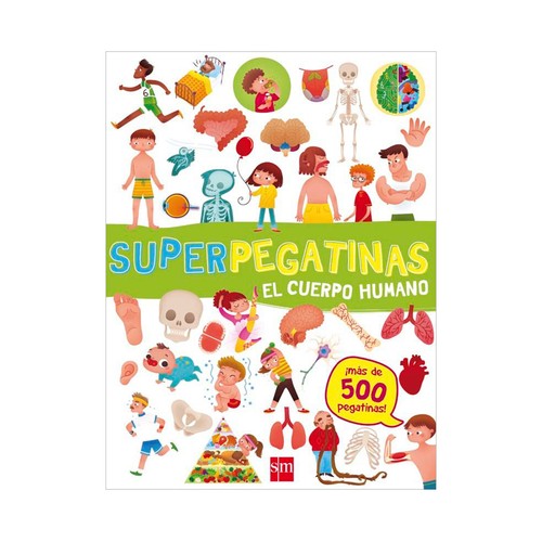 Superpegatinas: el cuerpo humano. VV.AA. Género: infantil. Editorial: Ediciones SM