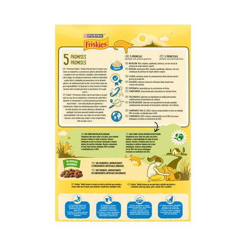 FRISKIES Alimento para gato adulto salmón 4kg