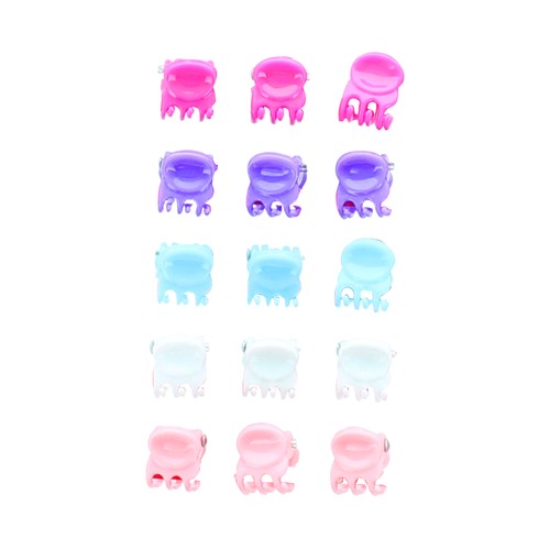 Mini pinzas para cabello, de divertidos colores PRINCESSE LILI 15 uds.
