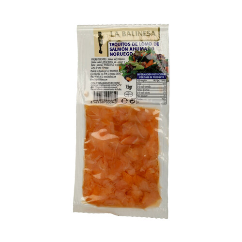 Taquitos salmón LA BALINESA 75 gr.