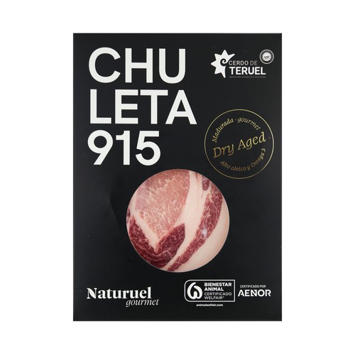 NATURUEL GOURMET Chuleta 915 IGP Cerdo de Teruel.