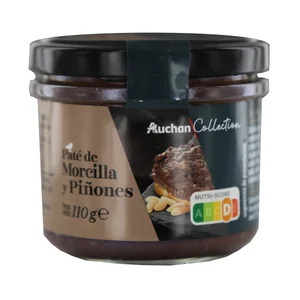 ALCAMPO GOURMET Paté de morcilla y piñones ALCAMPO GOURMET 110 g.