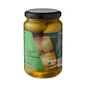 PRODUCTO ALCAMPO Collection Aceitunas verdes gordal con hueso 200 g.