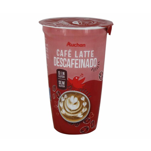 AUCHAN Café latte descafeinado 250 ml. Producto Alcampo