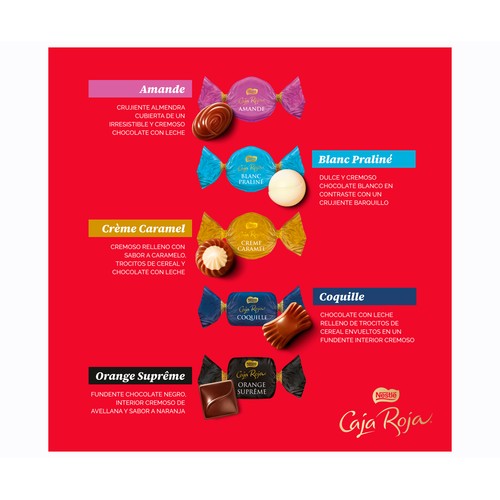 NESTLÉ Bombones caja roja bombonera 250 g.