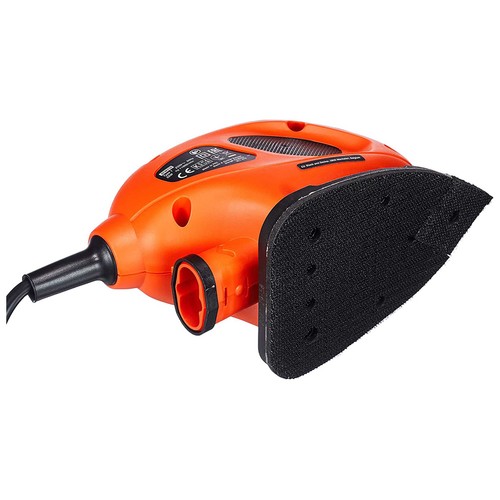 Lijadora de detalle Mouse 55W, hoja 110mm/cm², 15 accesorios, bolsa de transporte, BLACK + DEKER BEW230BC-QS.