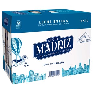 precios Madriz Leche De Vaca Entera De Origen 100% Madrileña 6X1 L. en Alcampo
