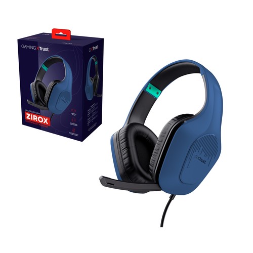Auriculares Zirox GXT415 color azul, TRUST.